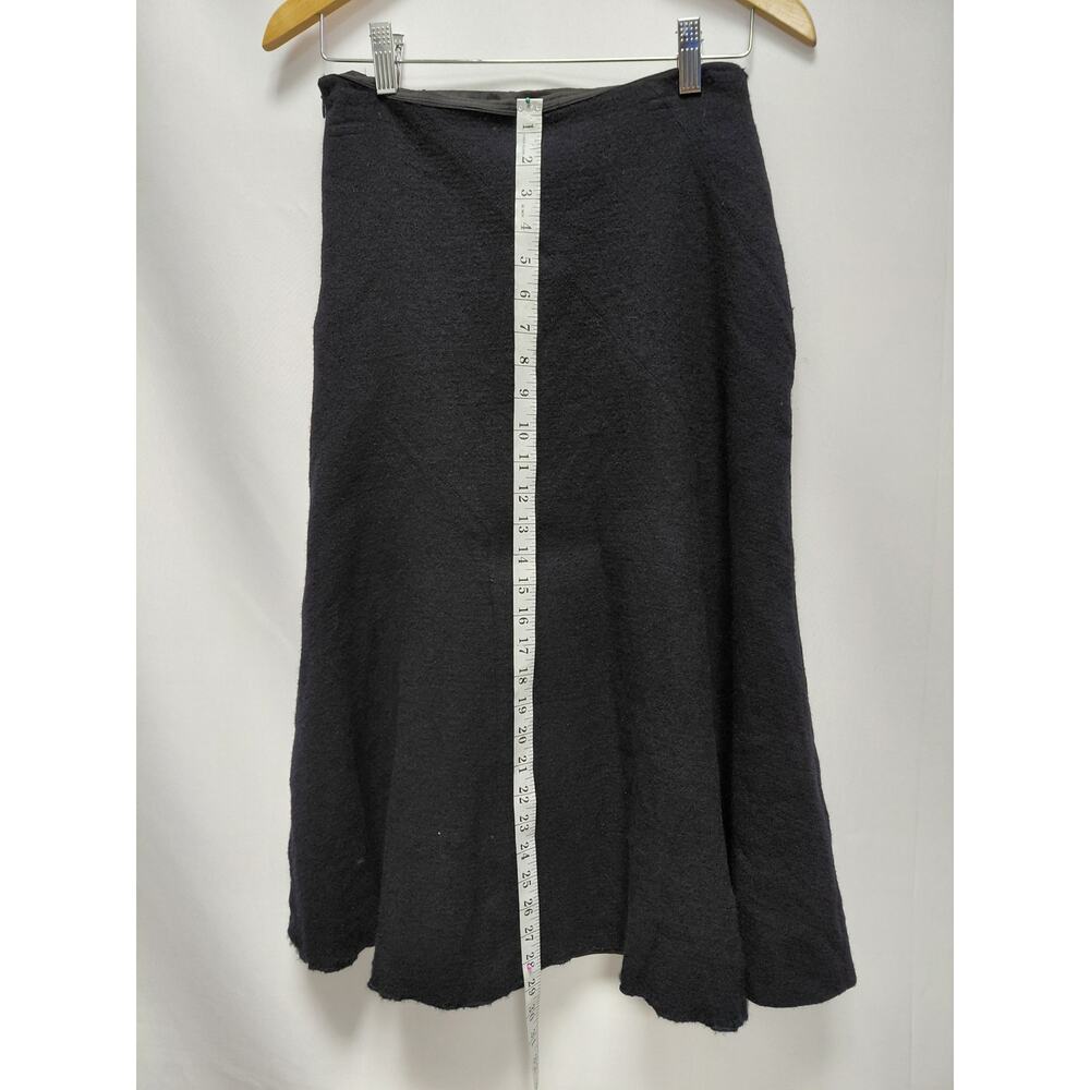 LAFAYETTE 148 NEW YORK Wool Skirt Black Solid Lined Size 4 - Picture 10 of 10